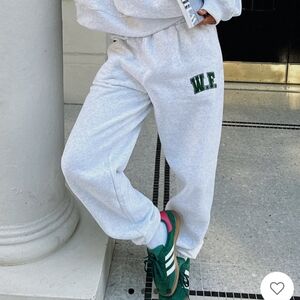 WHITEFOX gray marle sweatpants